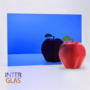 3 mm speil i plexiglass - Mørkeblå - 3050x2050 mm